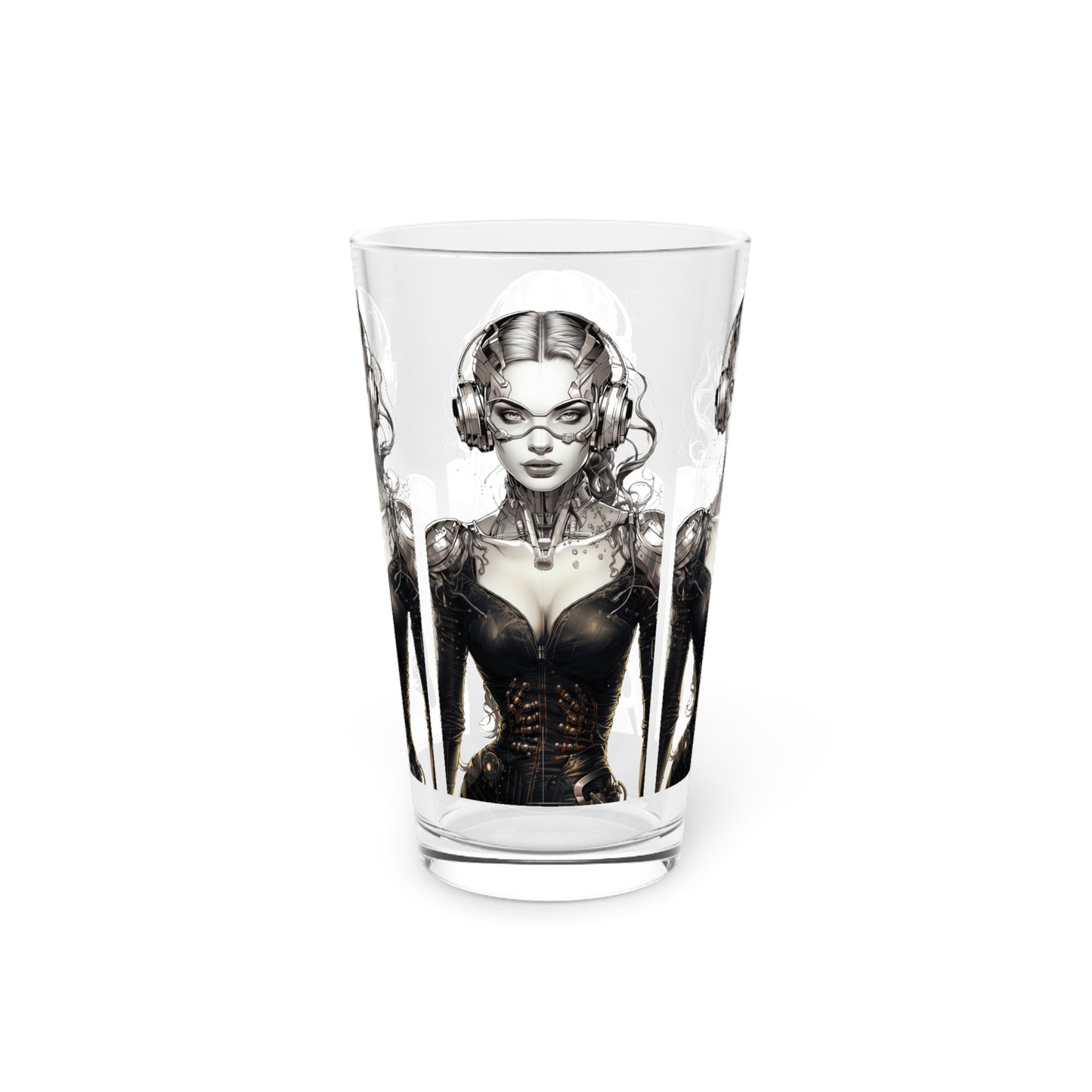 Silver Stunner - Pint Glass, 16oz - Stashbox Character Design #001