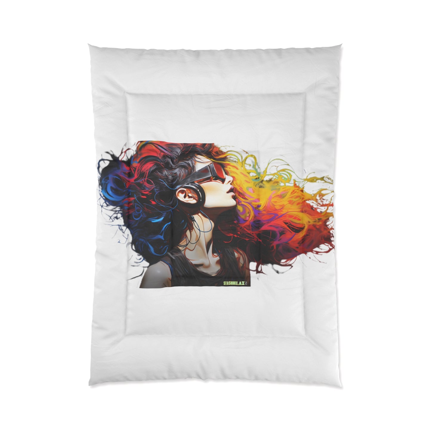 Cool Model Rainbow Ink Bedding Comforter 019