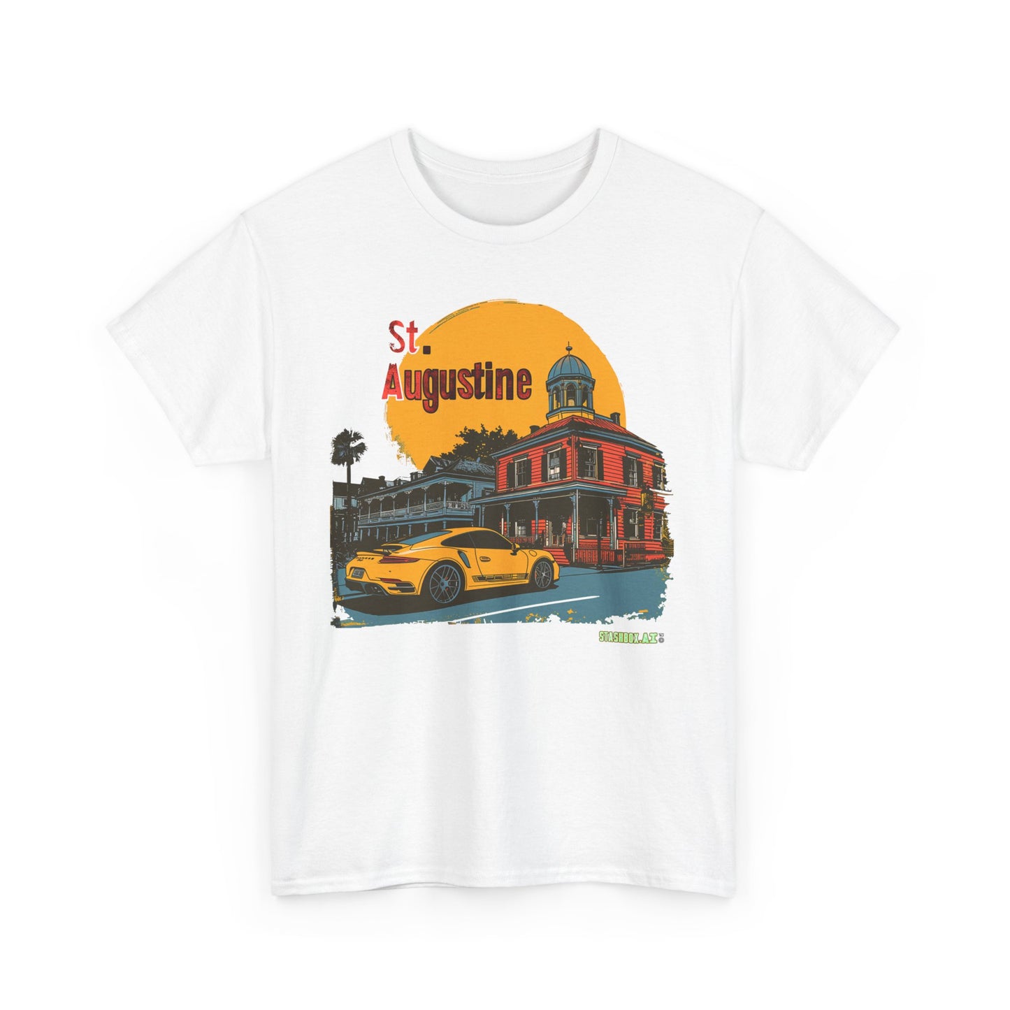 Unisex Heavy Cotton TShirt St. Augustine Design 010