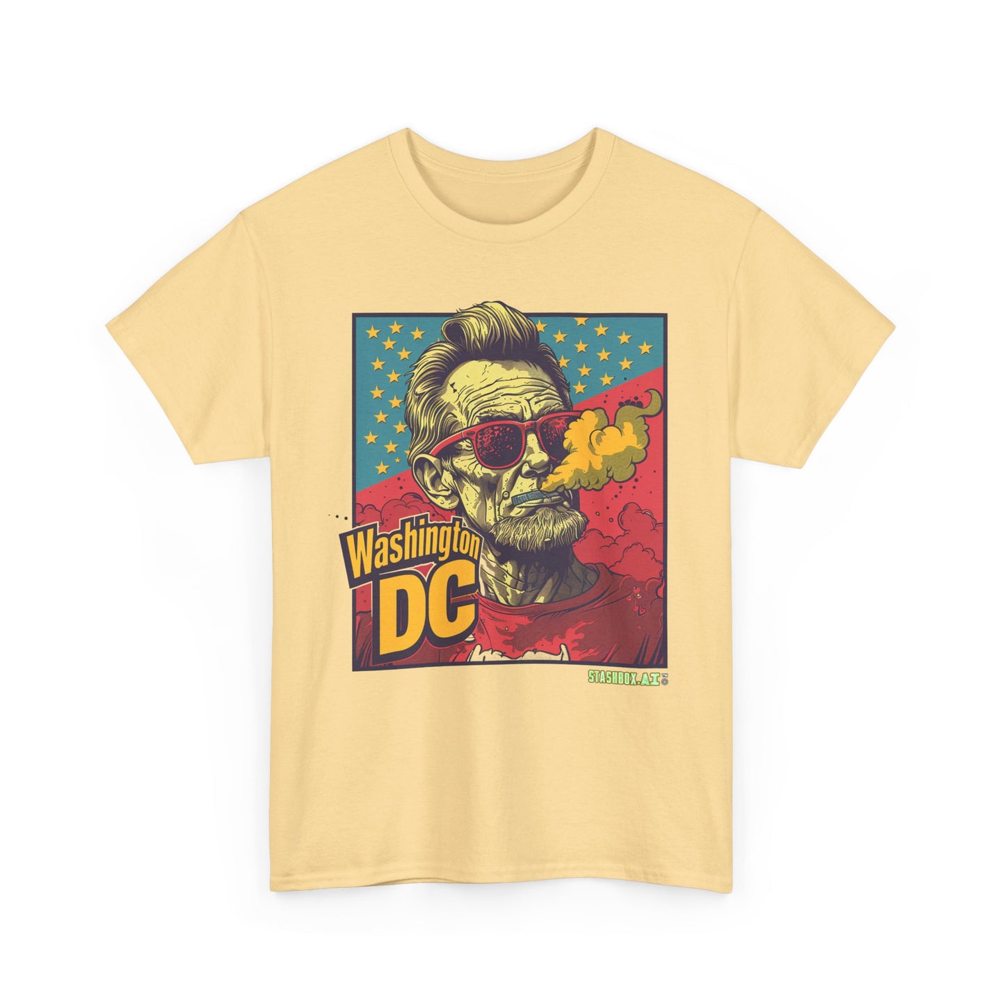 Unisex Heavy Cotton TShirt Abe Lincoln Washington DC 008