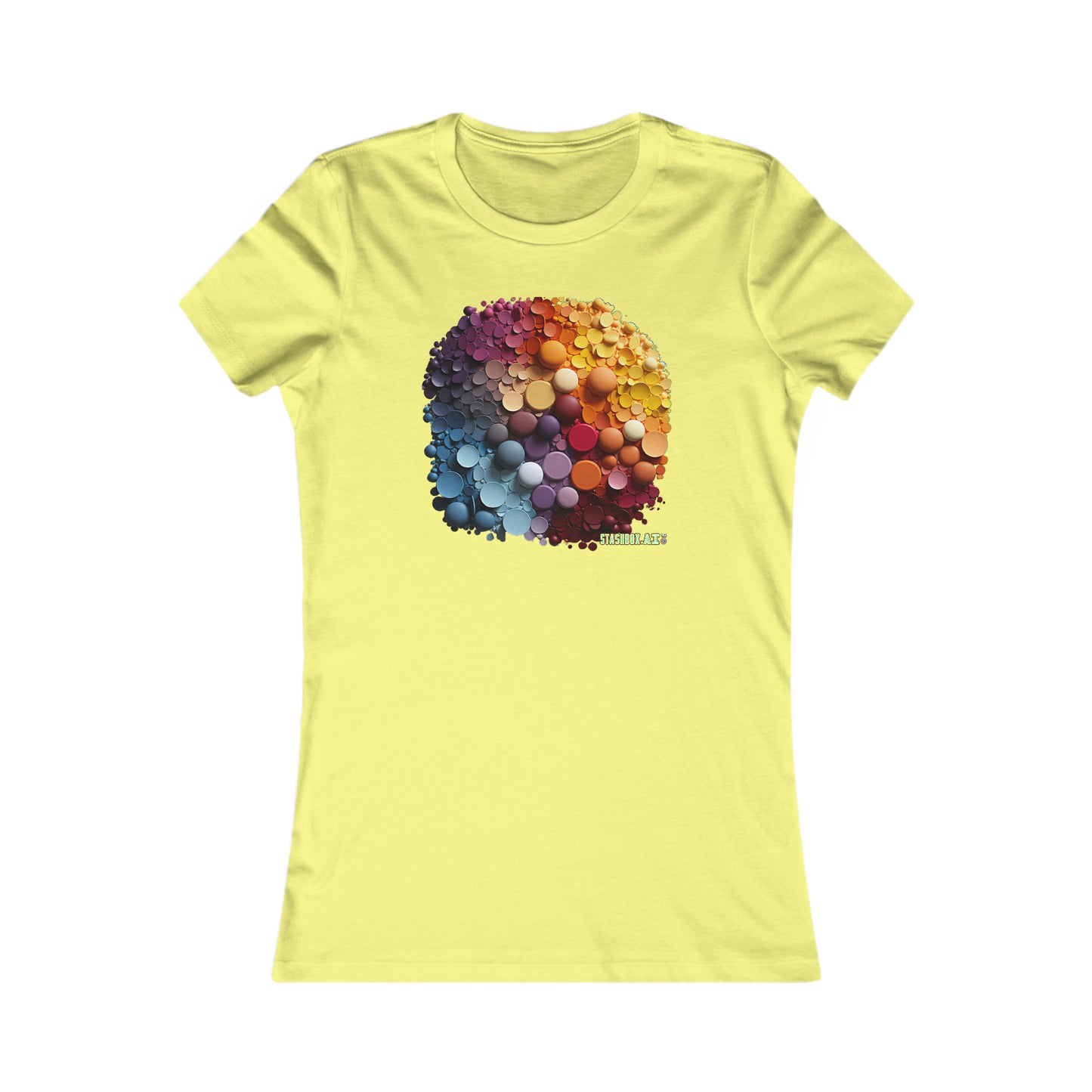 Women's Favorite T-Shirt Colorful Knolling Circles Art Style 008