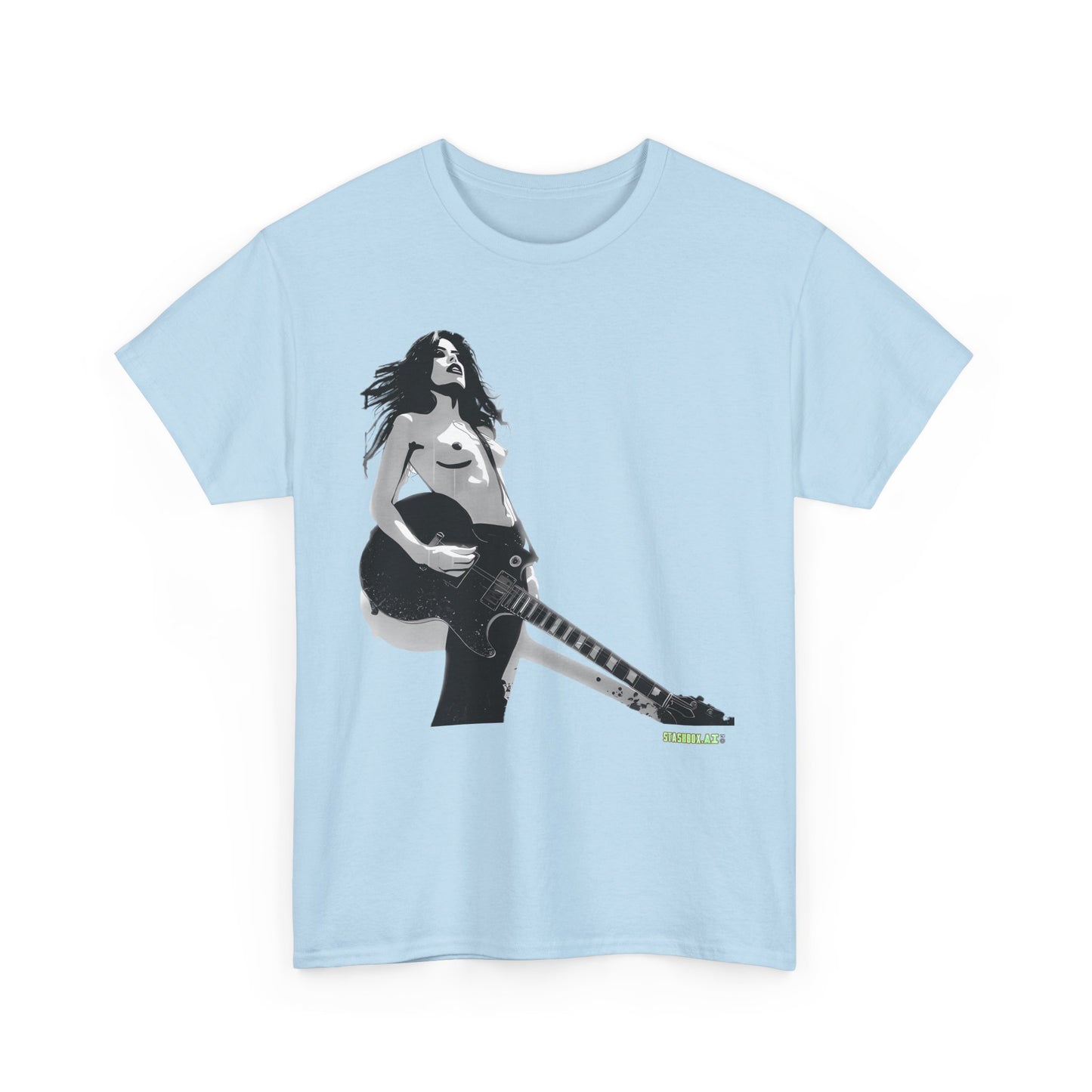 Unisex Heavy Cotton T-Shirt  Girl Guitar N1