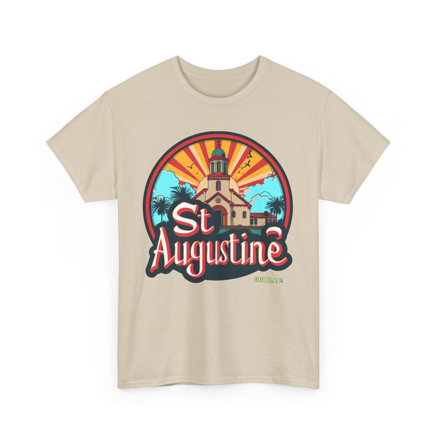 Unisex Heavy Cotton Tee St. Augustine Design 007