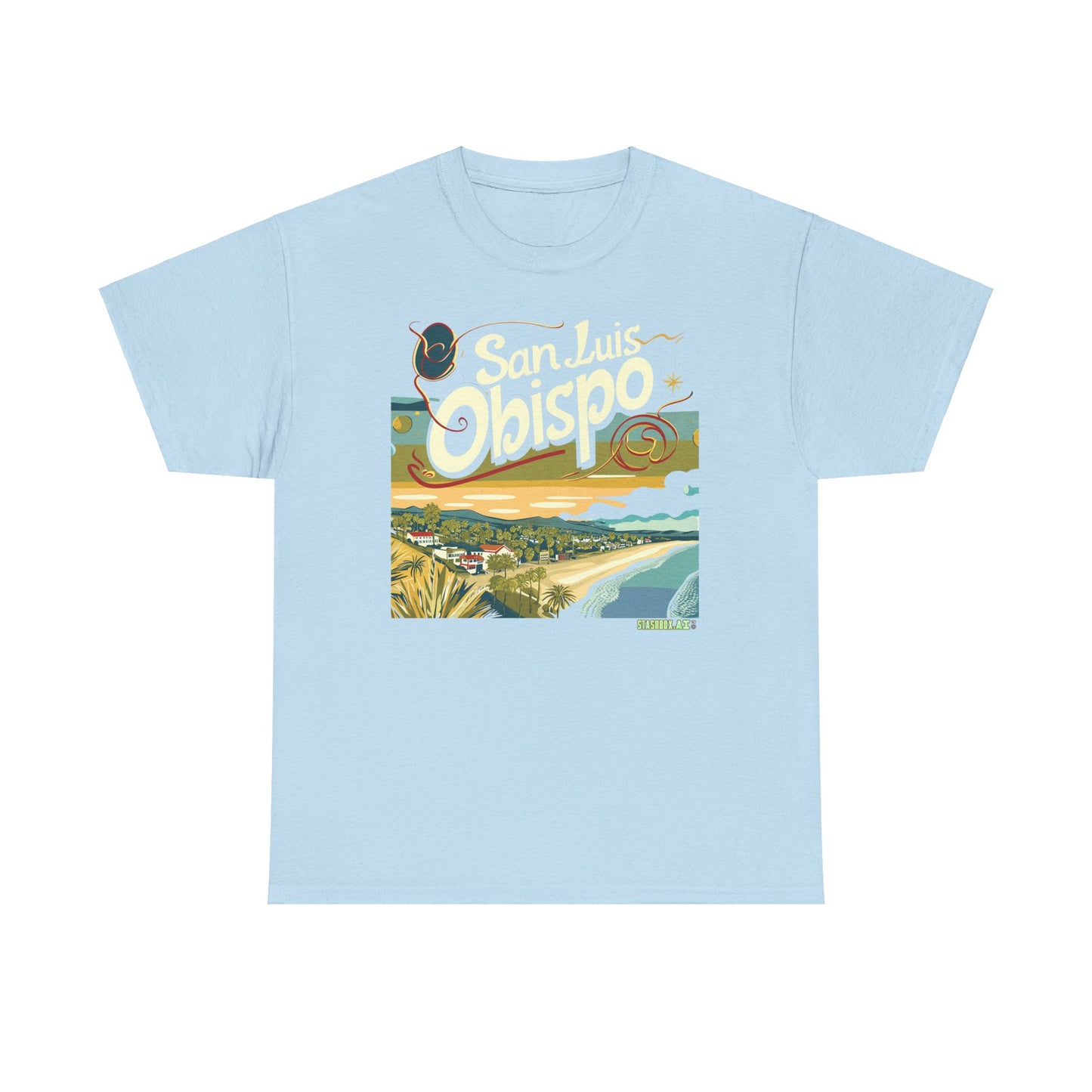 Unisex Heavy Cotton TShirt San Luis Obispo Design 006