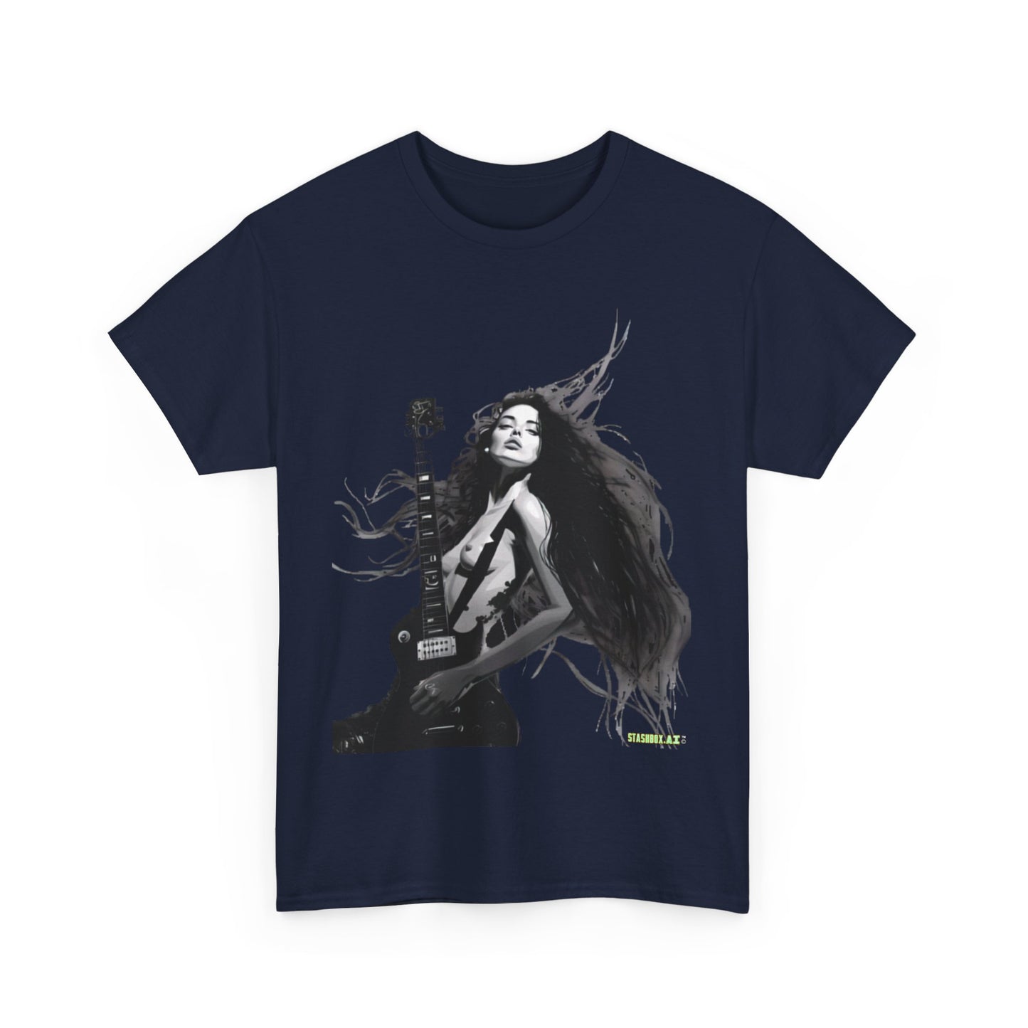 Unisex Heavy Cotton T-Shirt  Girl Guitar N2