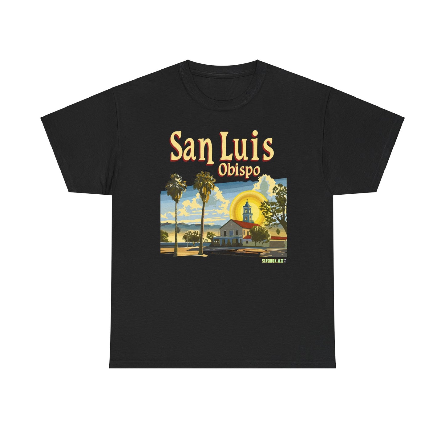 Unisex Heavy Cotton TShirt San Luis Obispo Design 4