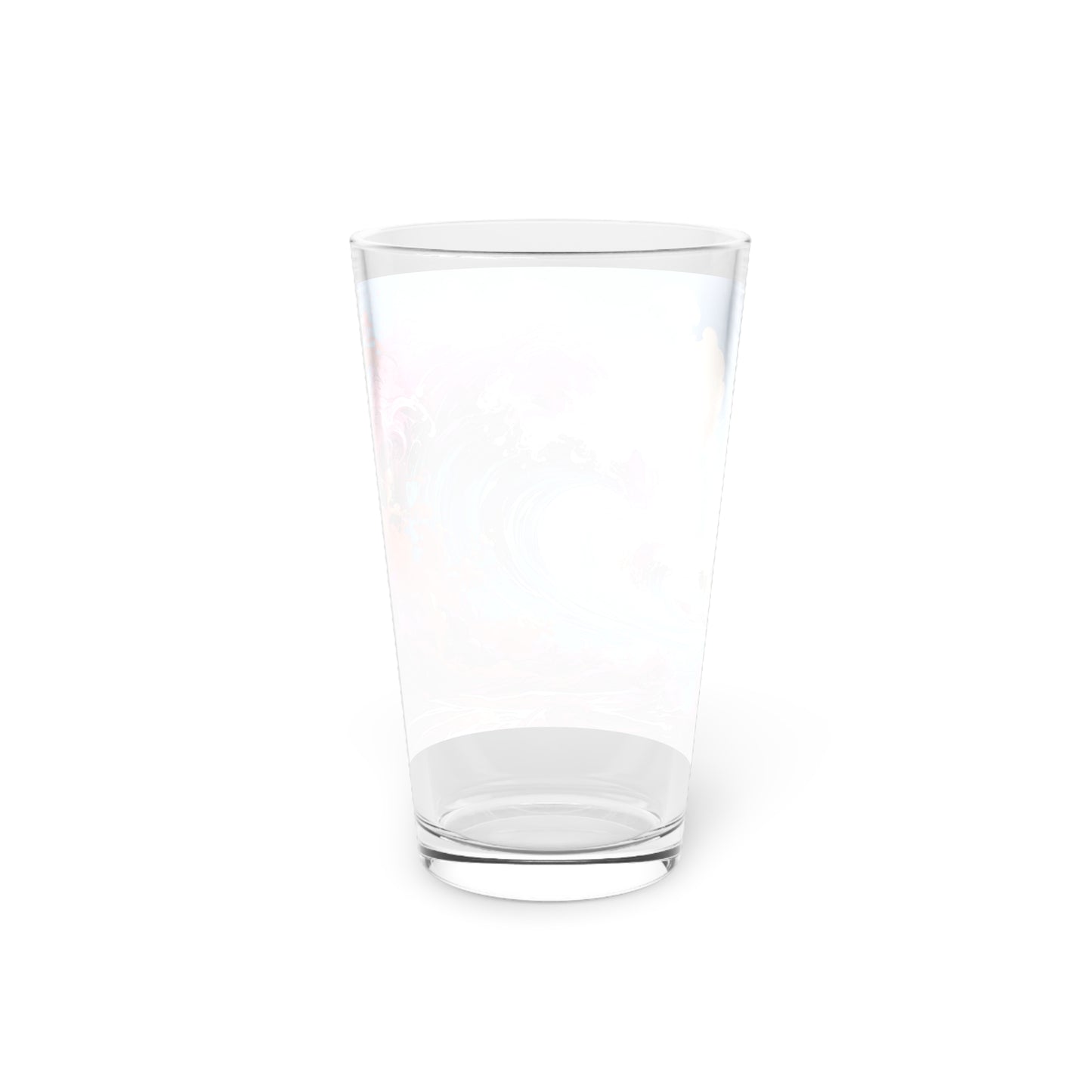 Psychedelic Wave - Pint Glass, 16oz - Wave Design #003