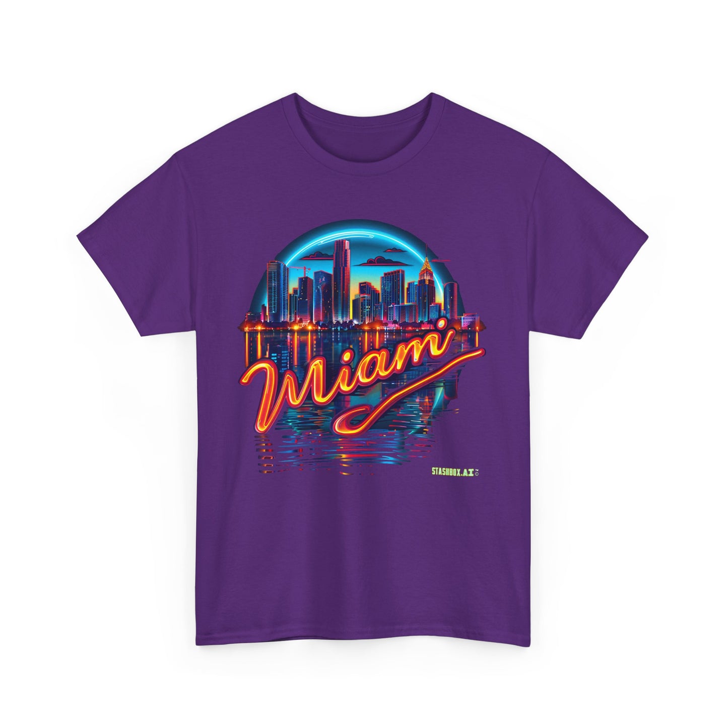 Unisex Heavy Cotton Miami TShirt Design 05