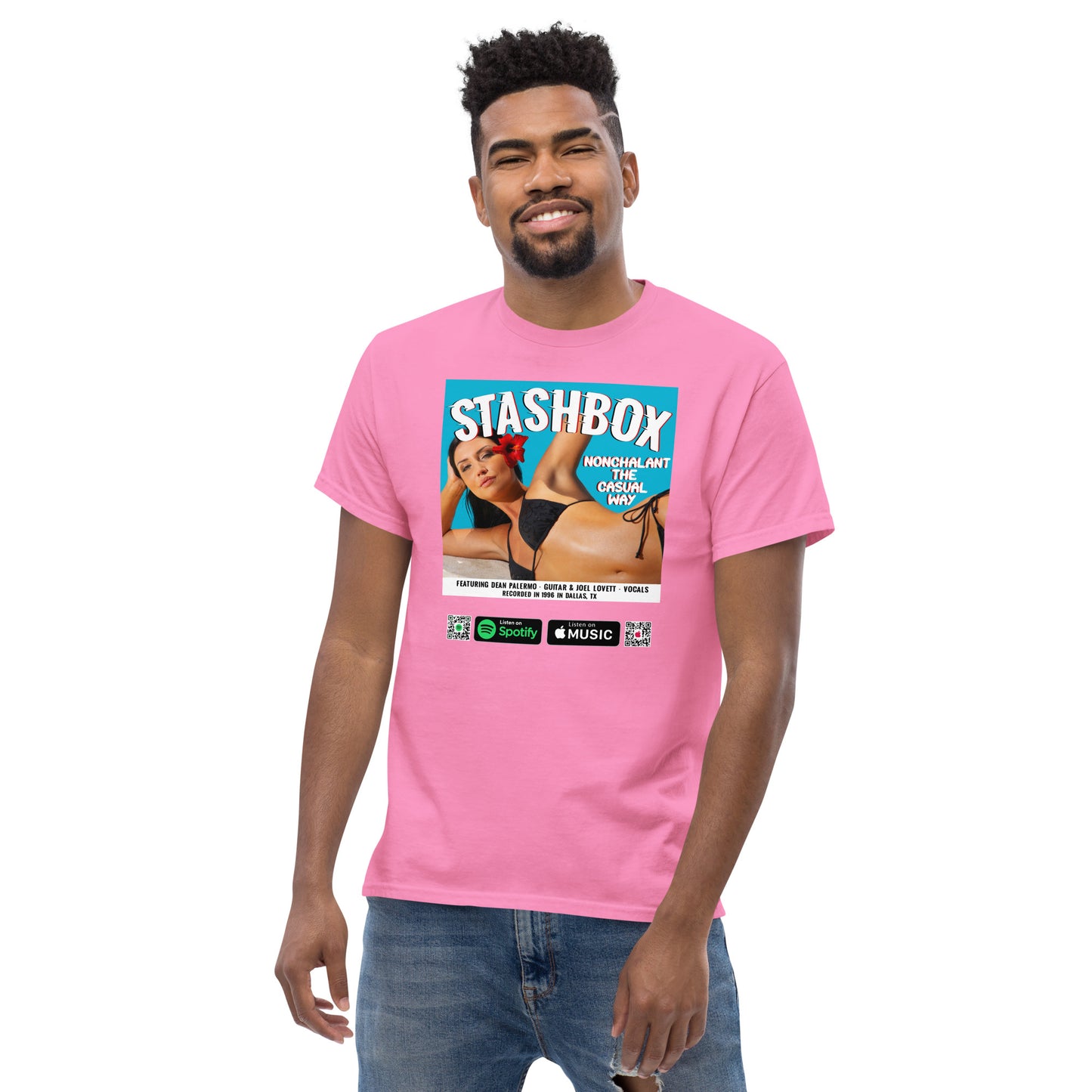 Men's Classic T-Shirt Nonchalant In The Casual Way Stashbox  024