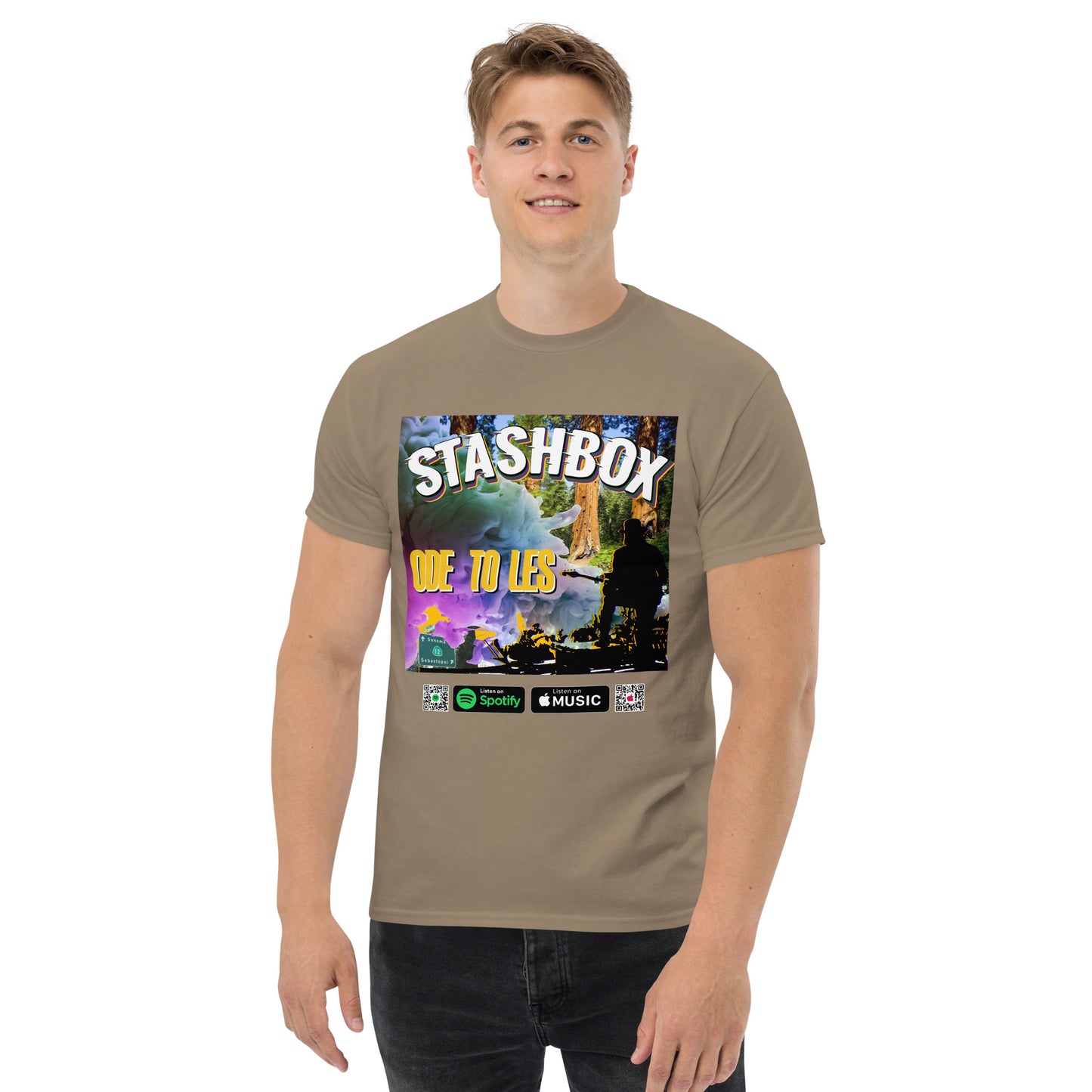 Men's Classic T-Shirt Ode To Les Stashbox 014