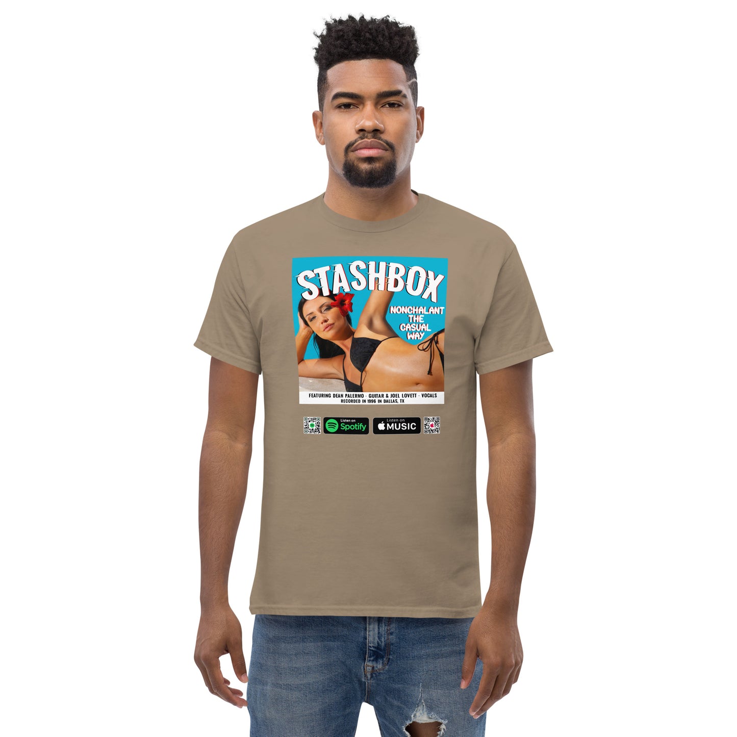 Men's Classic T-Shirt Nonchalant In The Casual Way Stashbox  024