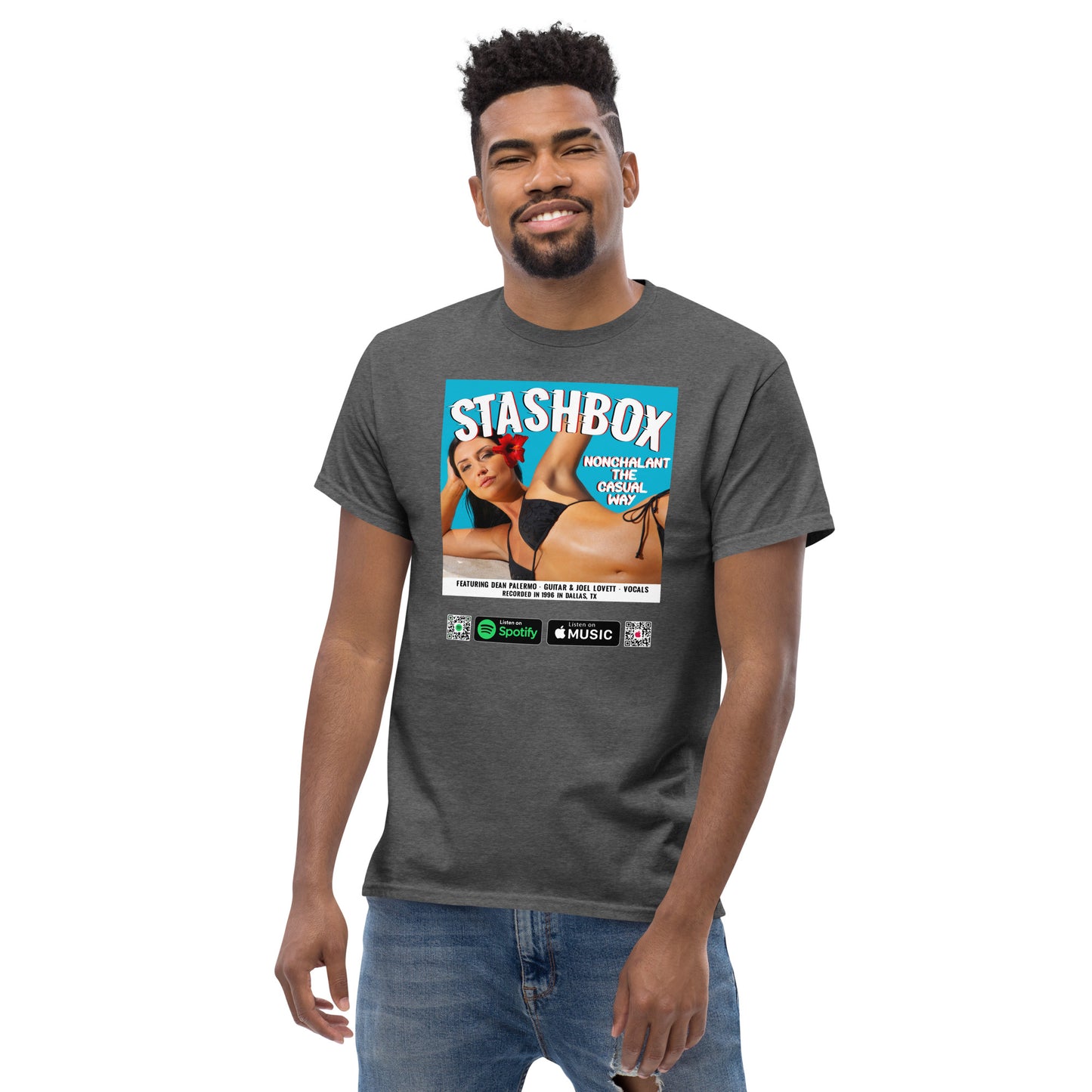 Men's Classic T-Shirt Nonchalant In The Casual Way Stashbox  024