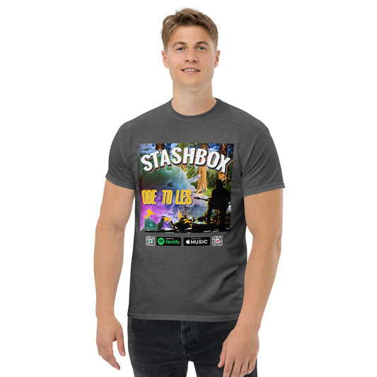 "Pay tribute to legendary bassist Les Claypool with our Ode To Les Men's Classic Tee, Design #014. Your fashion, your homage to musical greatness, exclusively at Stashbox.ai.