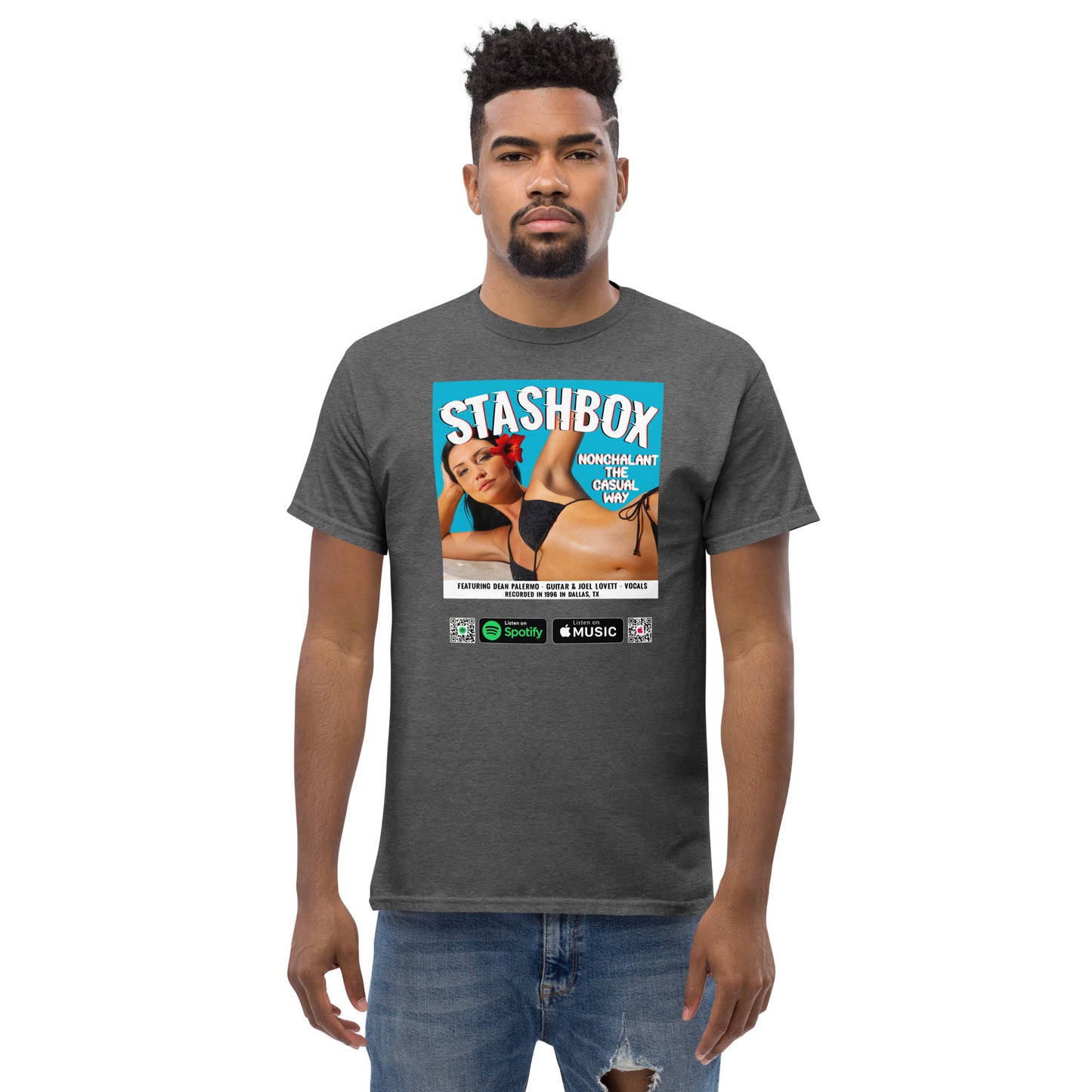 Men's Classic T-Shirt Nonchalant In The Casual Way Stashbox  024