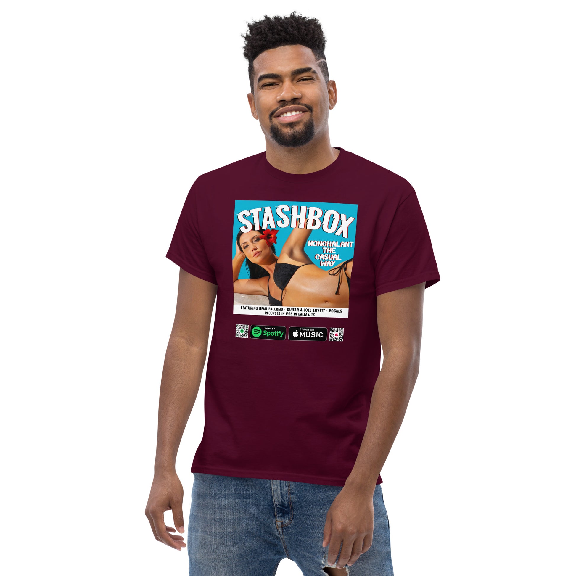 Embrace casual coolness with our Nonchalant In The Casual Way Men's Classic Tee, Design #024. Your fashion, your ticket to effortless style, exclusively at Stashbox.ai.
