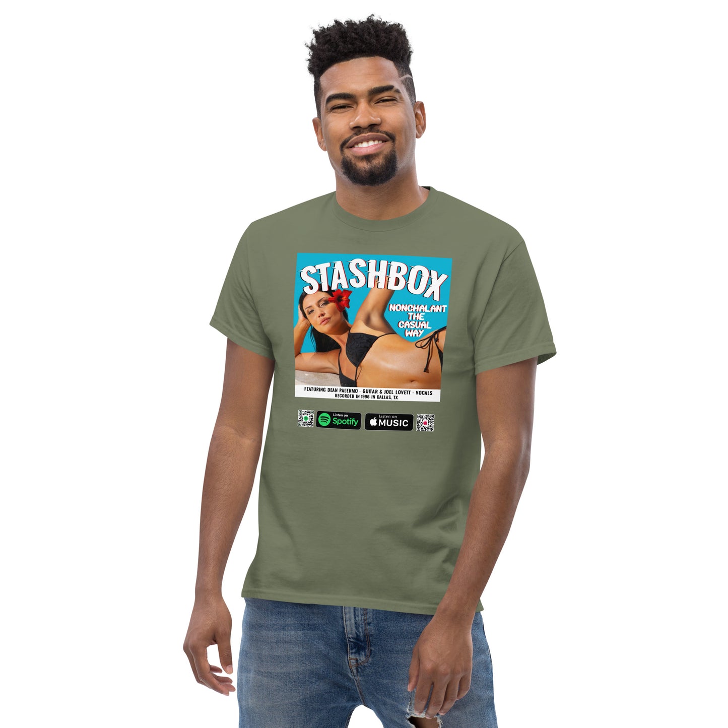 Men's Classic T-Shirt Nonchalant In The Casual Way Stashbox  024