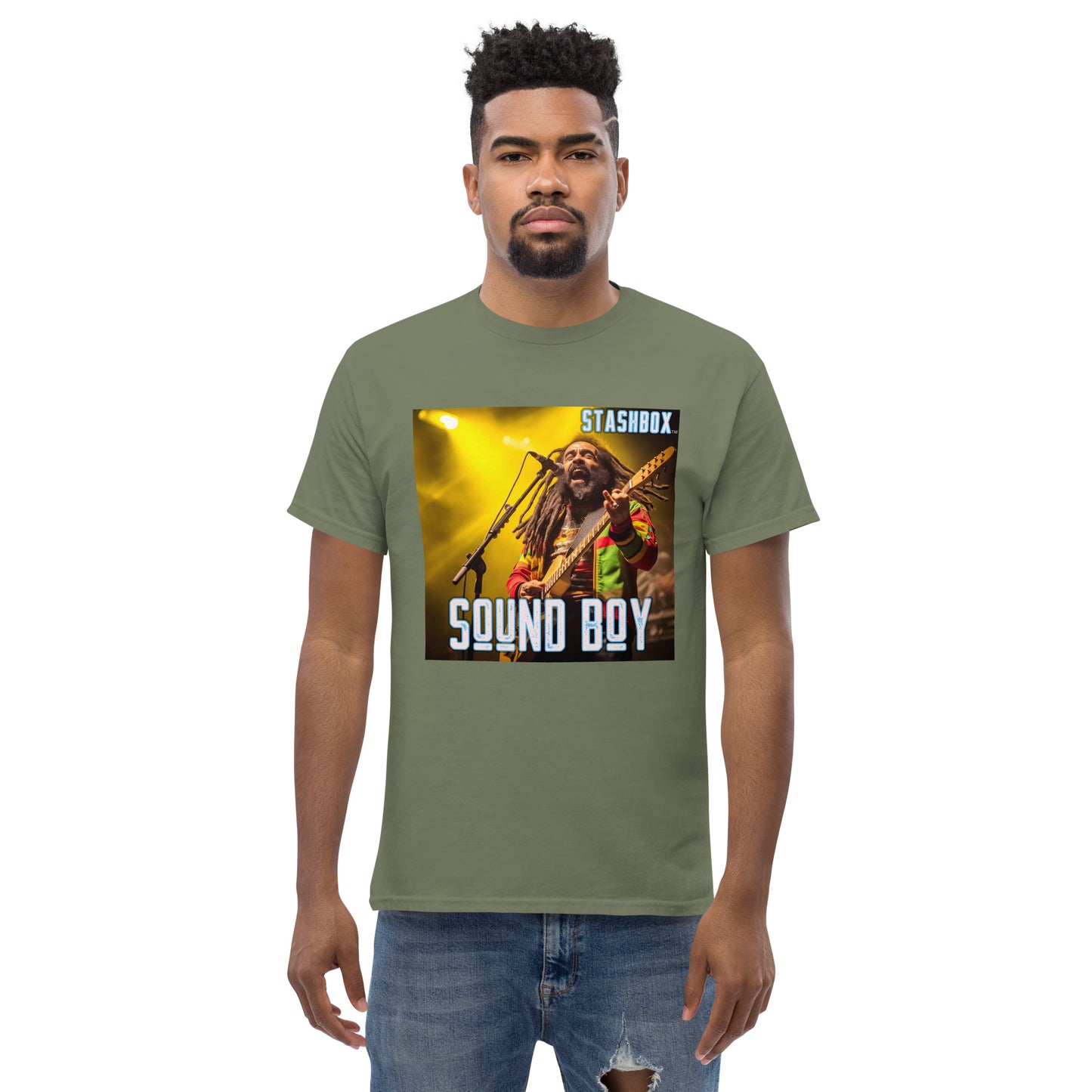 Men's Classic T-Shirt Sound Boy Stashbox 007