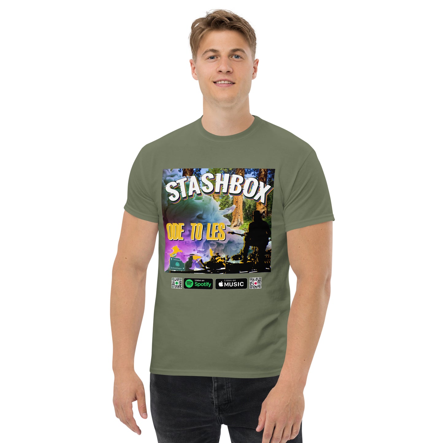 Men's Classic T-Shirt Ode To Les Stashbox 014