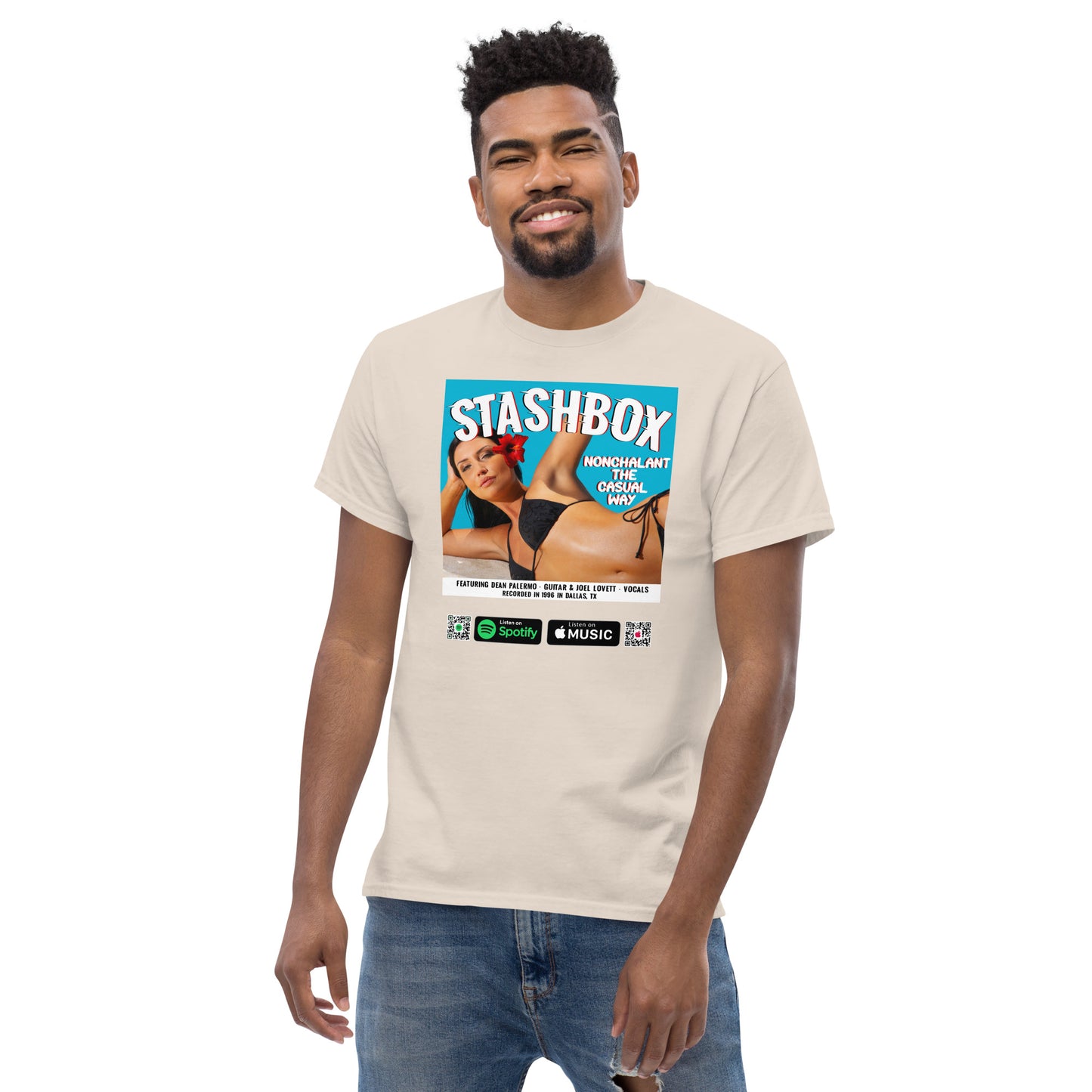 Men's Classic T-Shirt Nonchalant In The Casual Way Stashbox  024