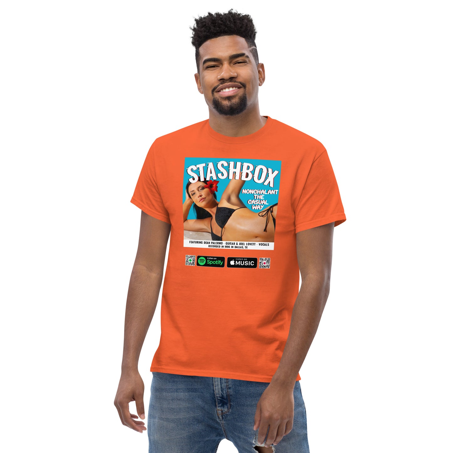 Men's Classic T-Shirt Nonchalant In The Casual Way Stashbox  024