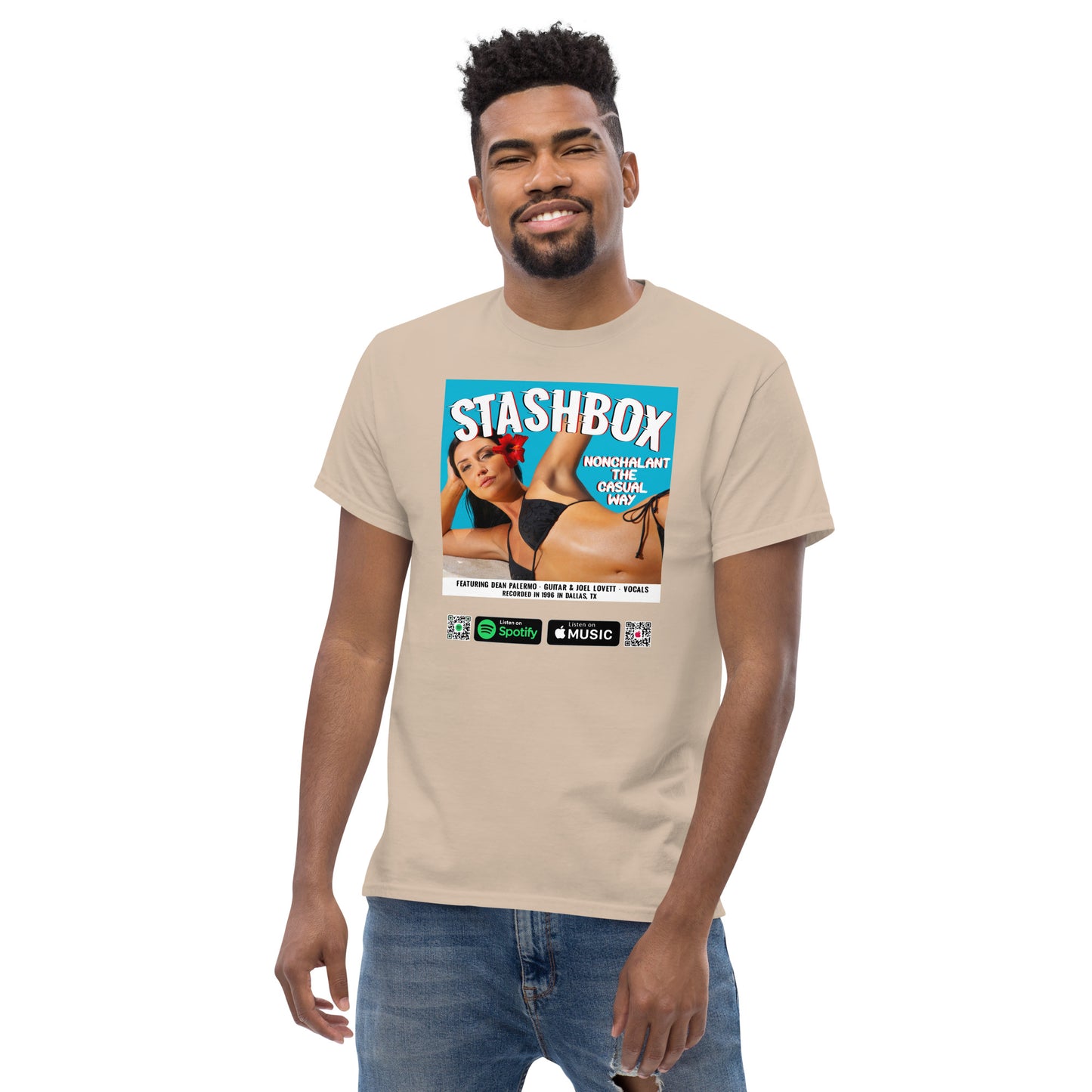 Men's Classic T-Shirt Nonchalant In The Casual Way Stashbox  024