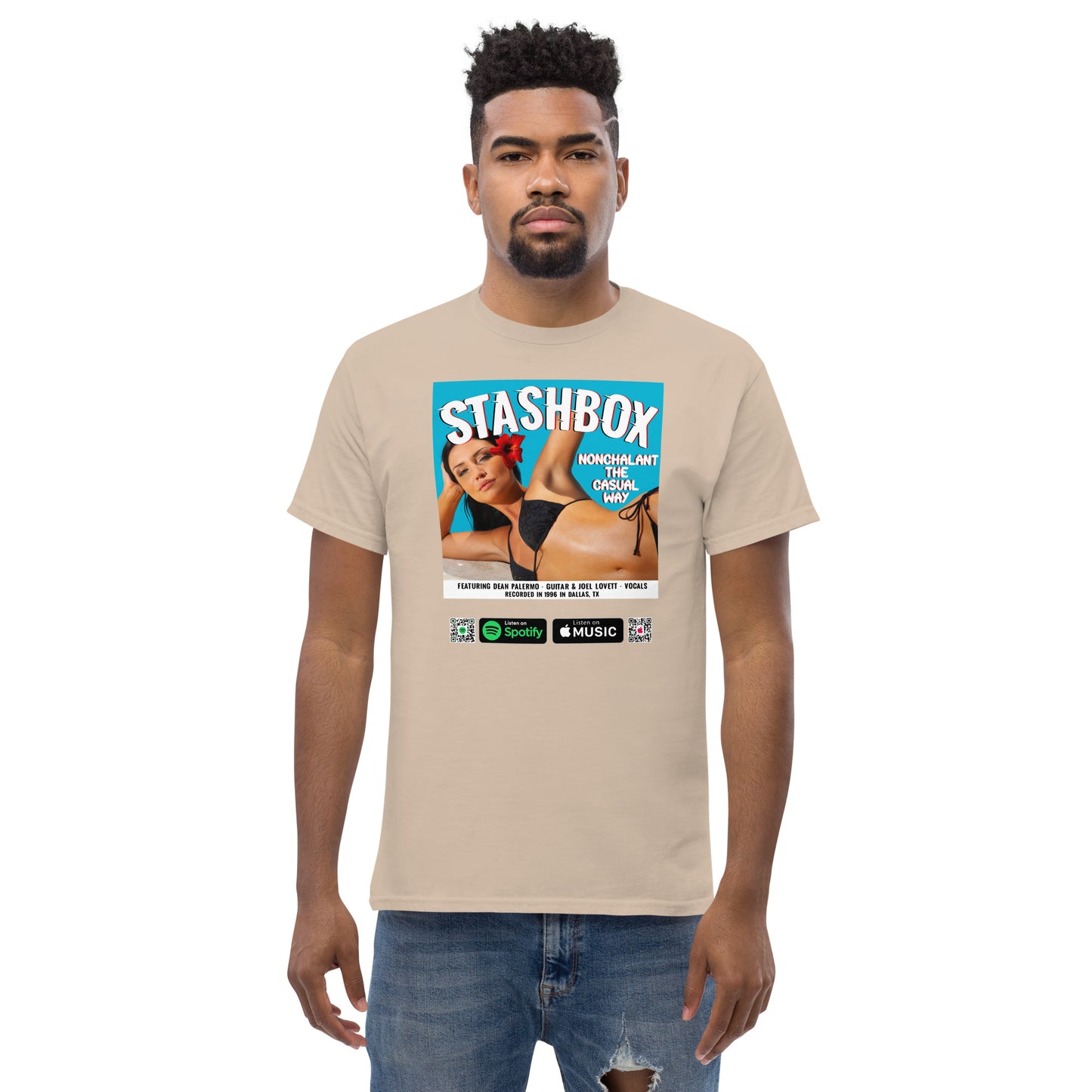 Men's Classic T-Shirt Nonchalant In The Casual Way Stashbox  024