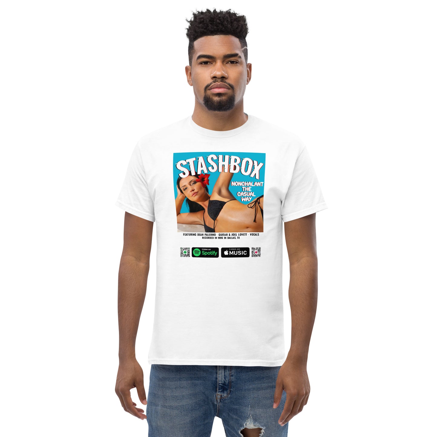 Men's Classic T-Shirt Nonchalant In The Casual Way Stashbox  024