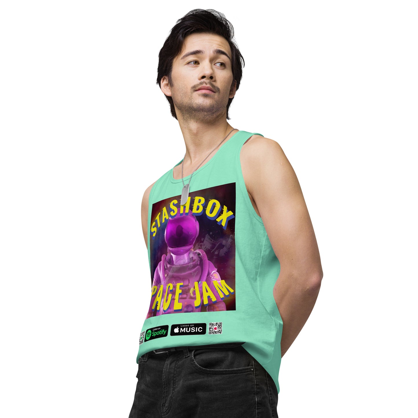 Men’s Premium Tank Top Space Jam Stashbox 005