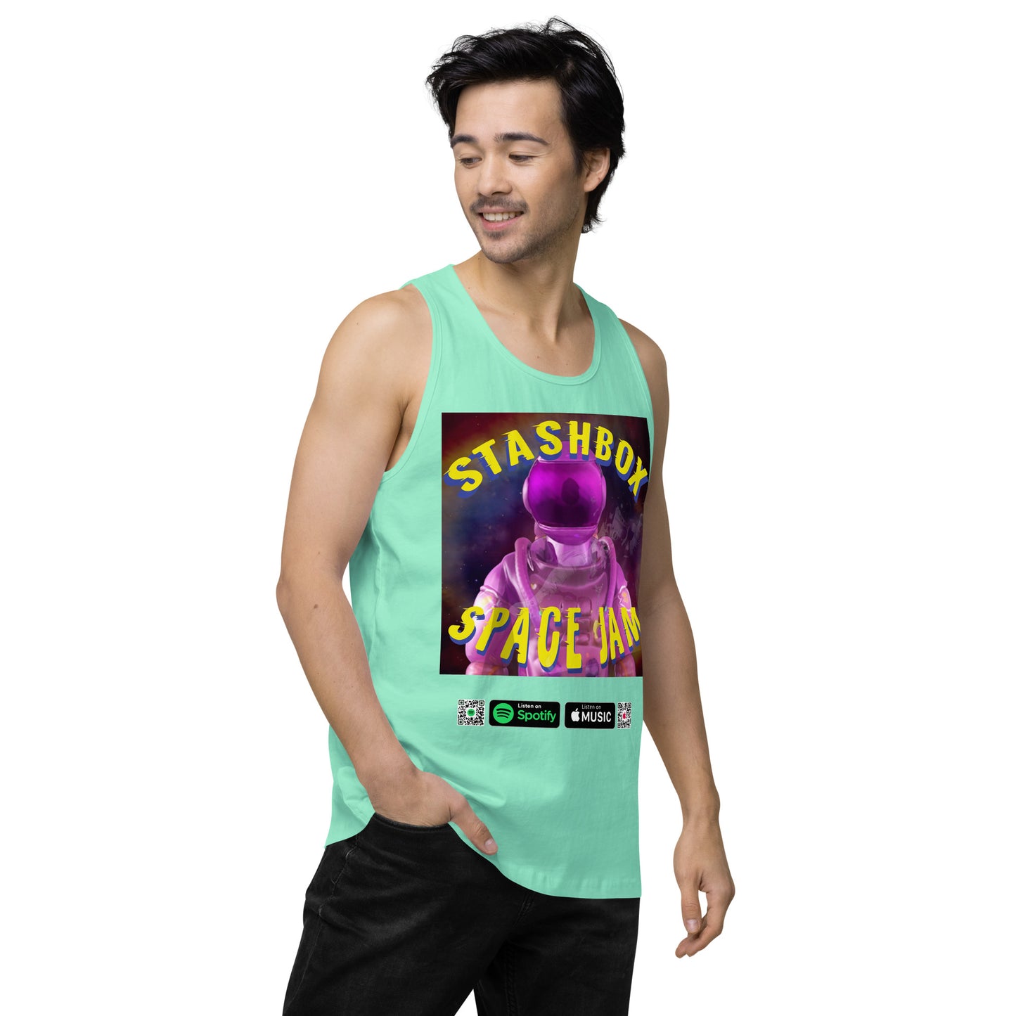 Men’s Premium Tank Top Space Jam Stashbox 005