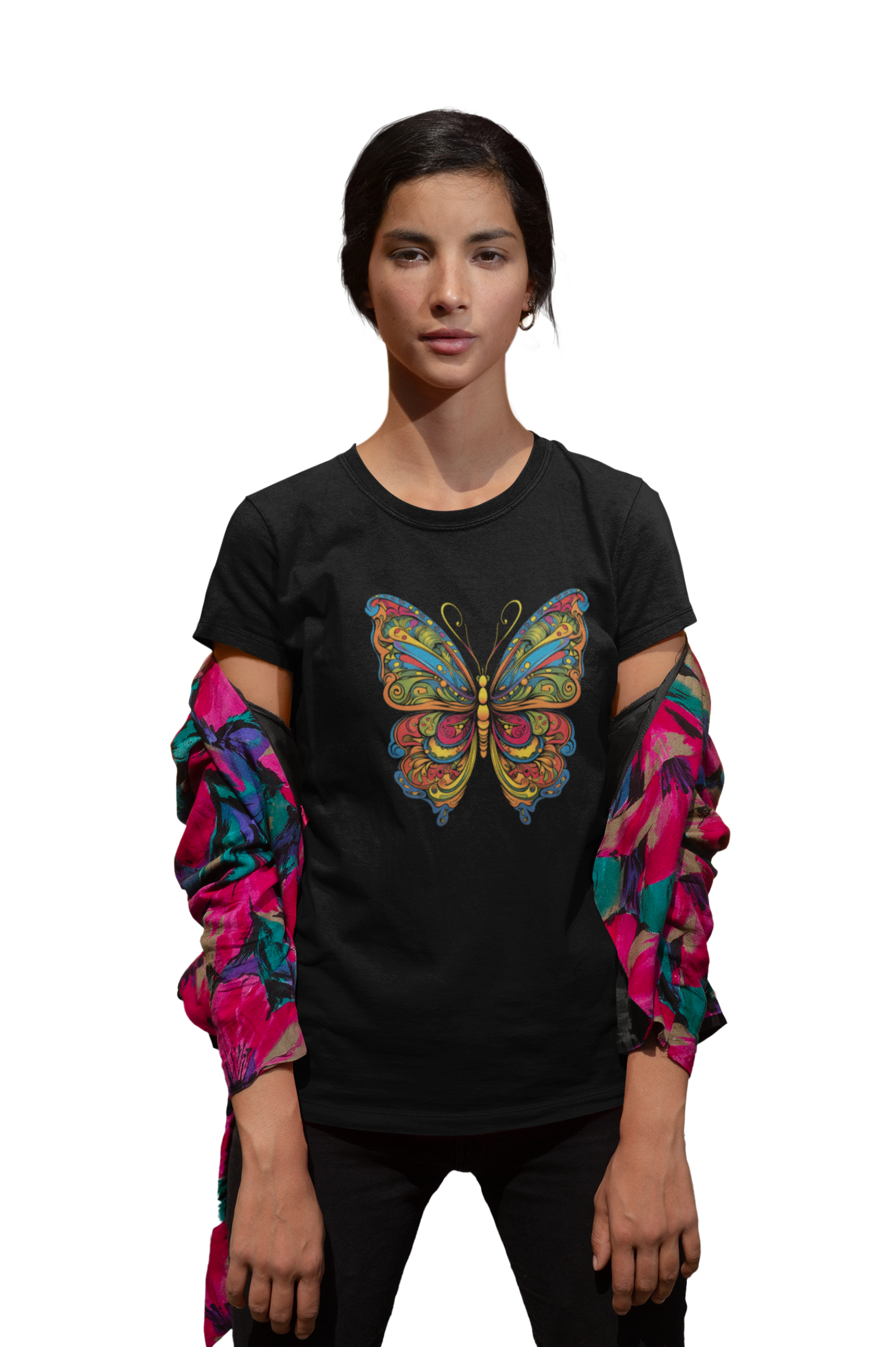 Women's Favorite T-Shirt Butterfly Design 014