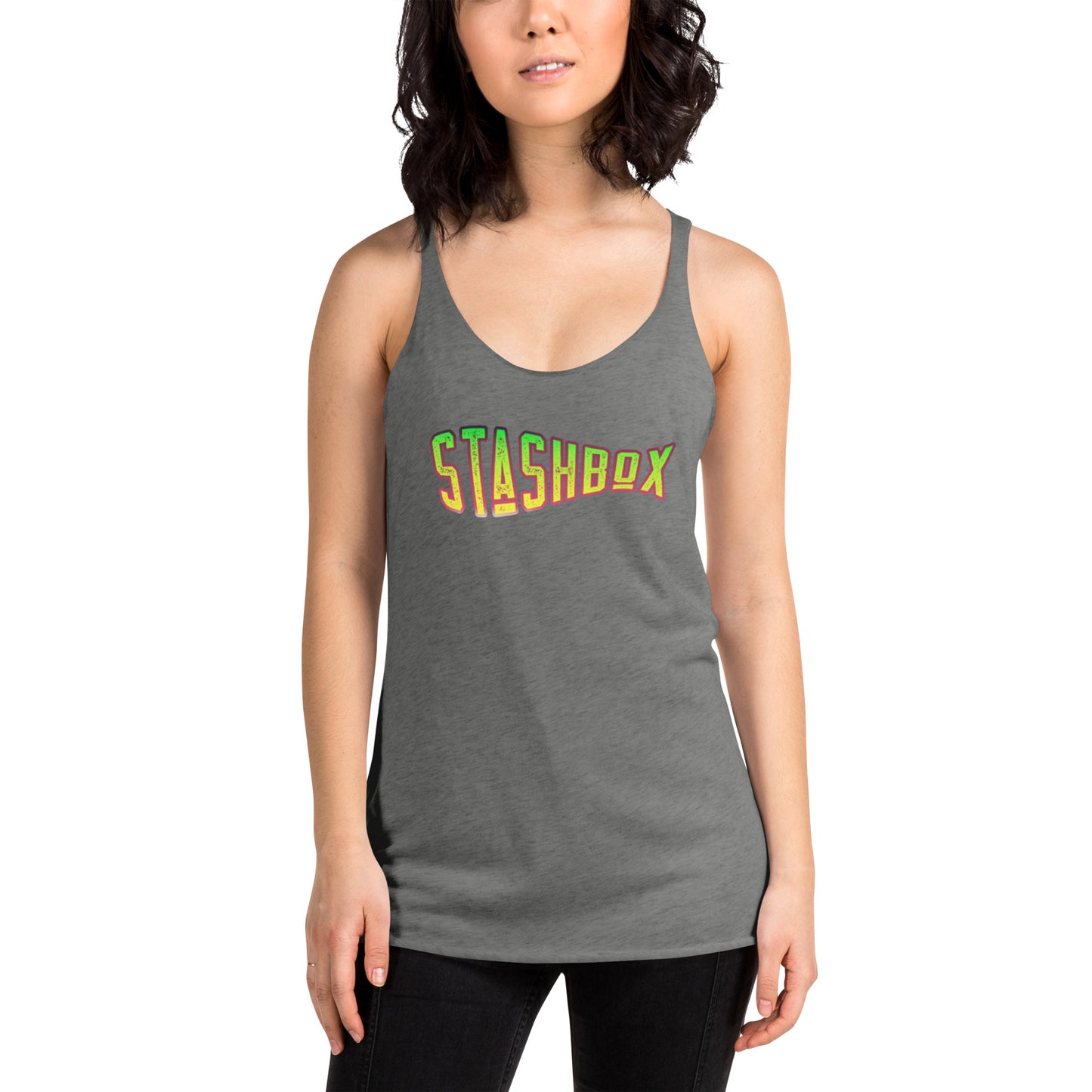 Women's Racerback Tank Top Stashbox 011